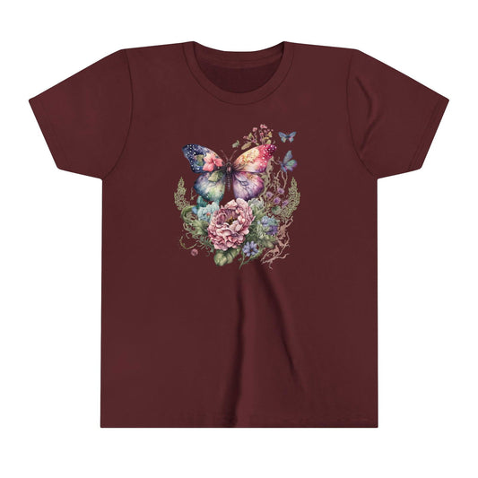 Butterfly, Youth Short Sleeve Tee - Sukmit Creation - Butterfly, Youth Short Sleeve Tee - #tag1#