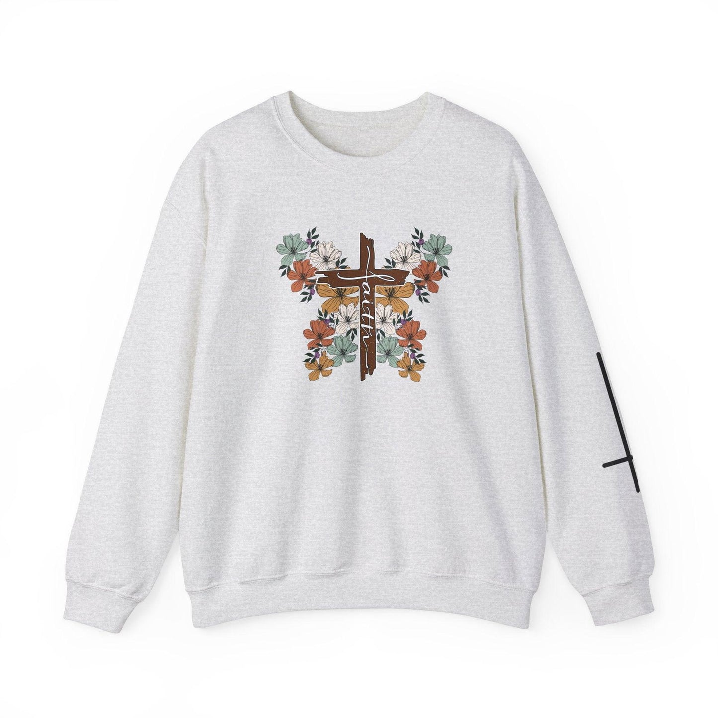 Faith, Unisex Heavy Blend™ Crewneck Sweatshirt - Sukmit Creation - Faith, Unisex Heavy Blend™ Crewneck Sweatshirt - #tag1#