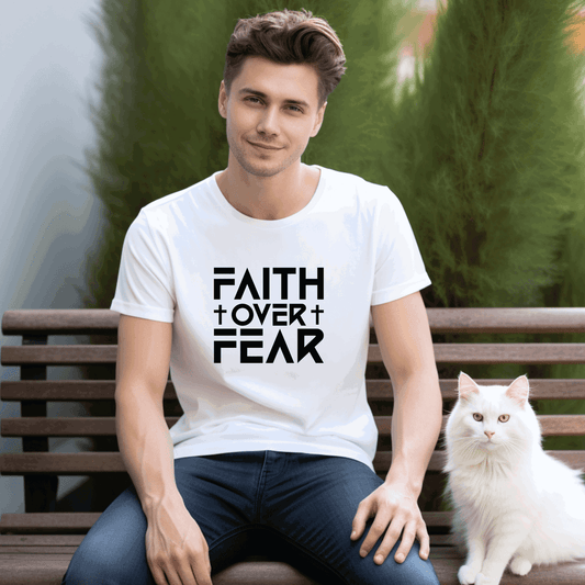 Faith over Fear, Unisex Jersey Short Sleeve Tee - Sukmit Creation - Faith over Fear, Unisex Jersey Short Sleeve Tee - #tag1#