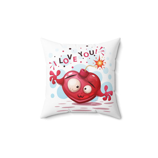 Feel You Spun Polyester Square Pillow - Sukmit Creation - Feel You Spun Polyester Square Pillow - #tag1#