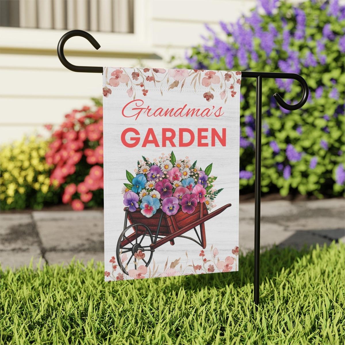 Grandma's Garden Flower Personalized Flag - Sukmit Creation - Grandma's Garden Flower Personalized Flag - #tag1#