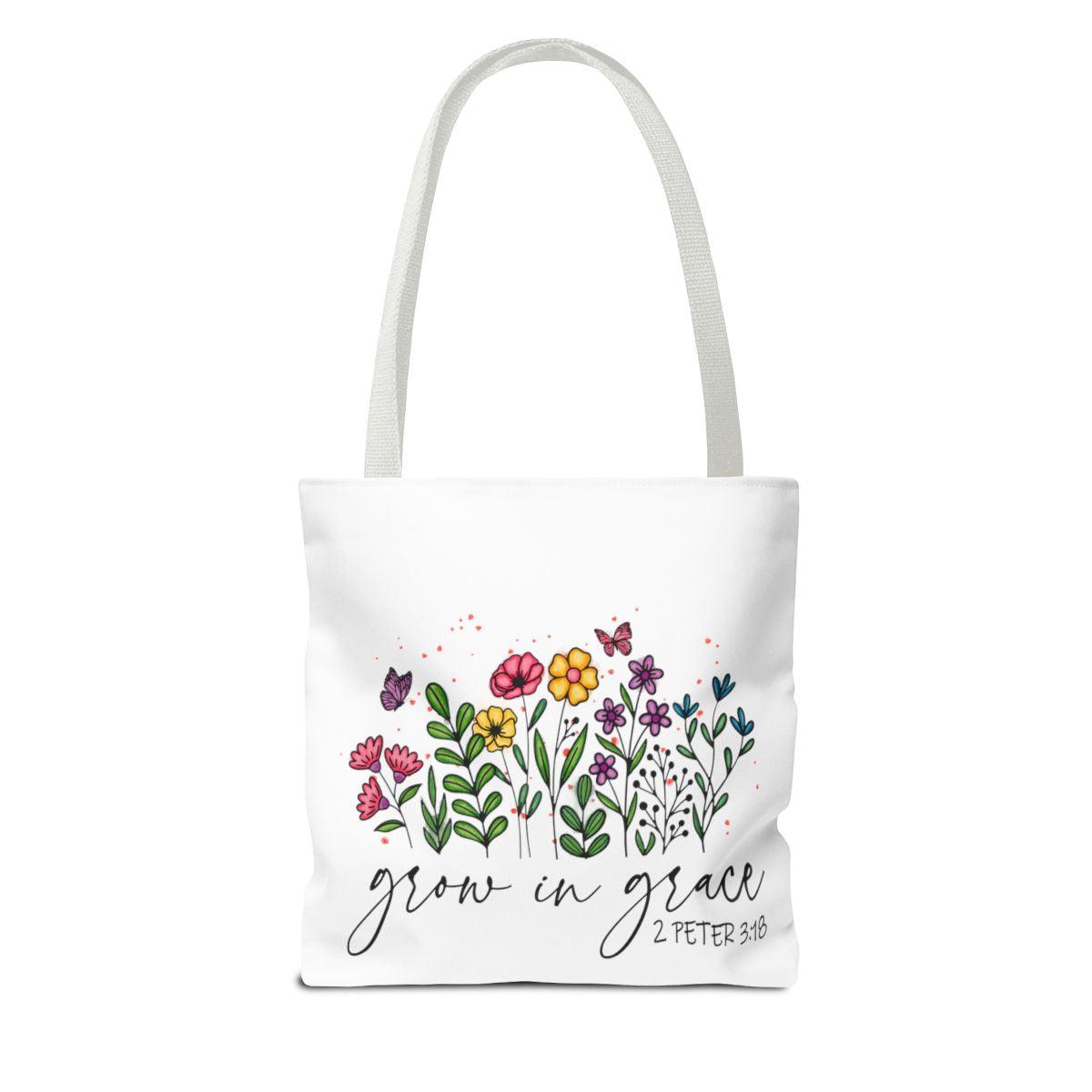 Grow in Grace Personalized Tote Bag - Unique Faith-Inspired Gift - Sukmit Creation - Grow in Grace Personalized Tote Bag - Unique Faith-Inspired Gift - #tag1#