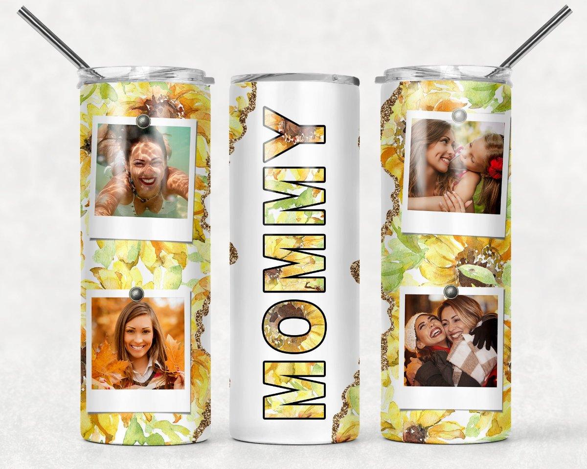 Mommy Customize 20 oz Skiny Straight Tumbler. Customized with 4 Photo. - Sukmit Creation - Mommy Customize 20 oz Skiny Straight Tumbler. Customized with 4 Photo. - #tag1#