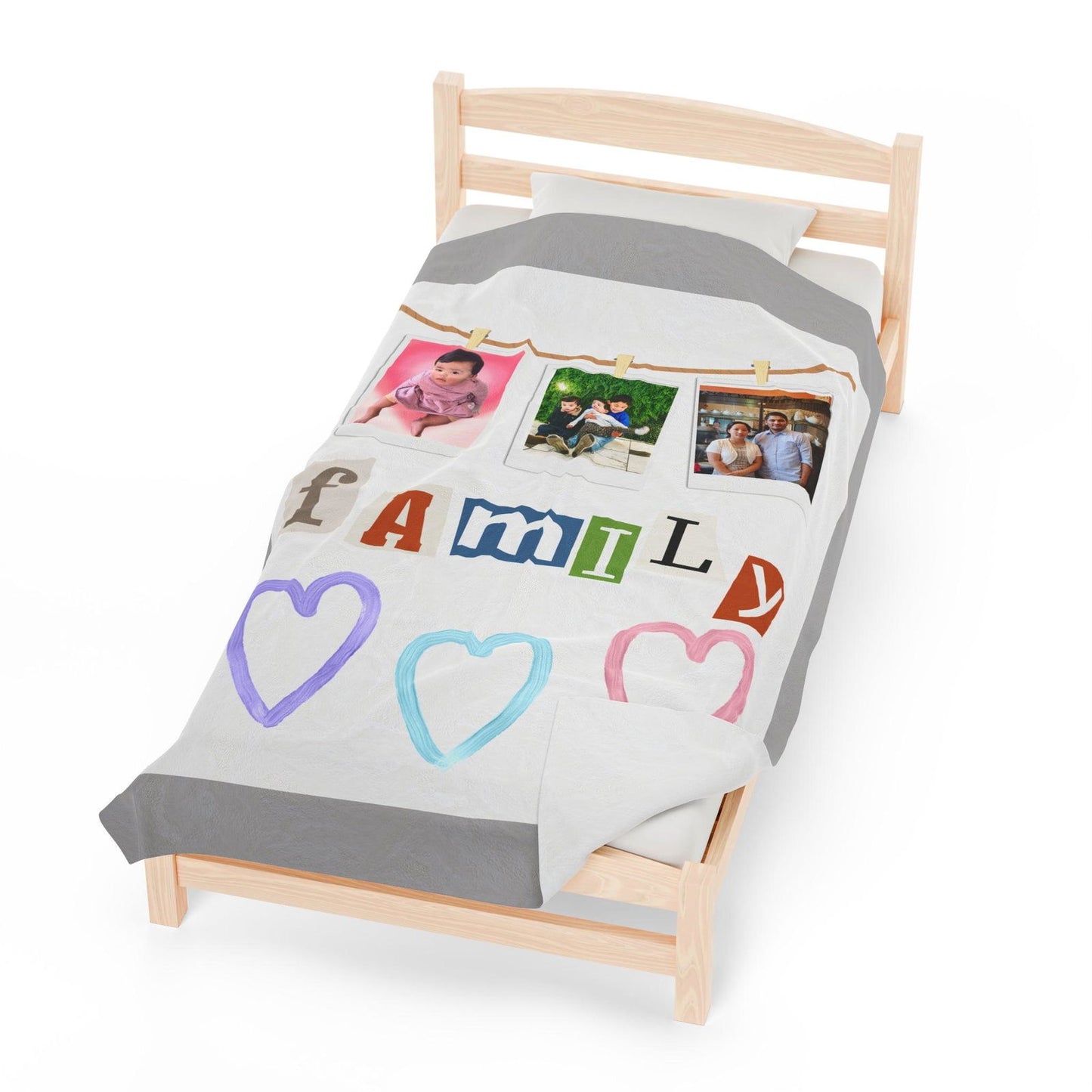 My Family Velveteen Plush Blanket - Sukmit Creation - My Family Velveteen Plush Blanket - #tag1#