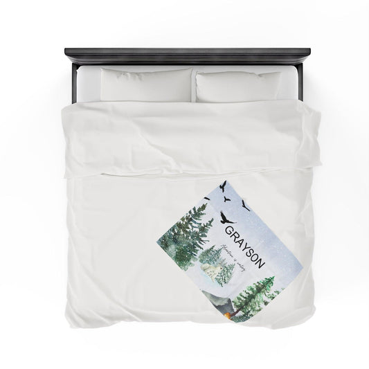 Persanolized baby name Velveteen Plush Blanket - Sukmit Creation - Persanolized baby name Velveteen Plush Blanket - #tag1#