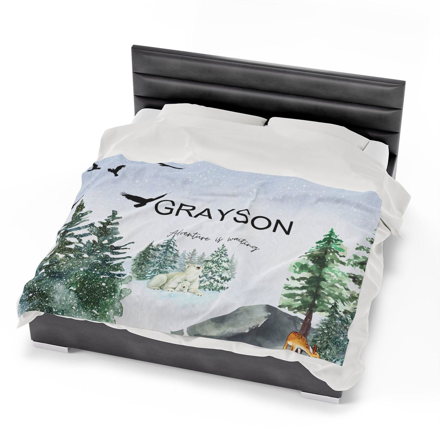 Persanolized baby name Velveteen Plush Blanket - Sukmit Creation - Persanolized baby name Velveteen Plush Blanket - #tag1#