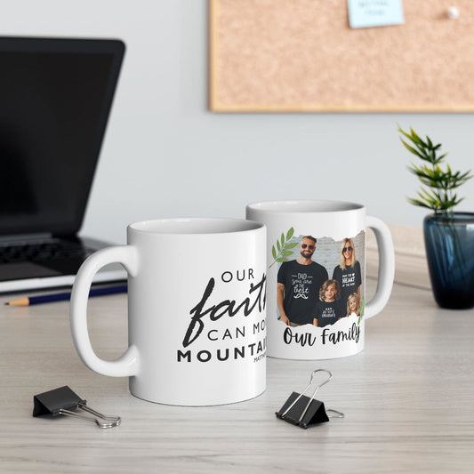 Personalized 110z Ceramic Mug, Customized with image. Our Faith can move Mountain. - Sukmit Creation - Personalized 110z Ceramic Mug, Customized with image. Our Faith can move Mountain. - #tag1#