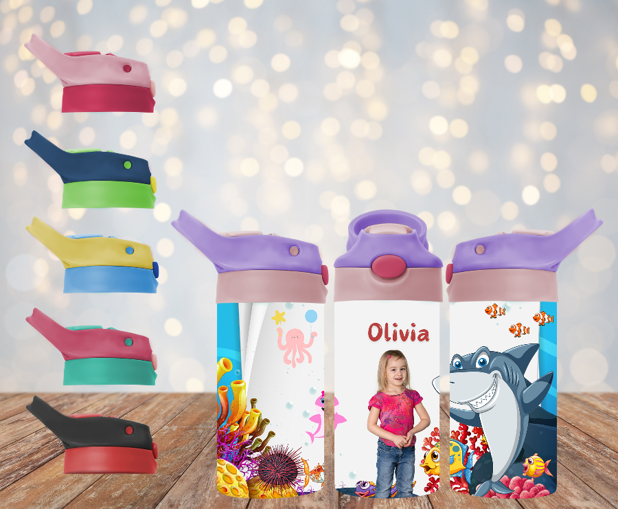 Personalized Kids Tumbler, Kids Flip Tumbler 12oz, Custom Tumbler,Kids, carton Shark - Sukmit Creation - Personalized Kids Tumbler, Kids Flip Tumbler 12oz, Custom Tumbler,Kids, carton Shark - #tag1#