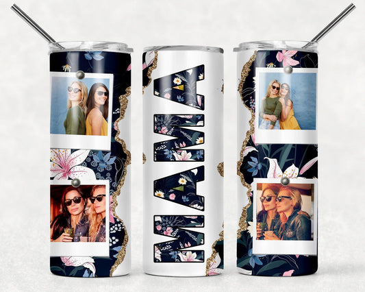 Personalized MAMA 20oz Skiny Tumbler - 4 Photo Customization | Unique Gift Idea - Sukmit Creation - Personalized MAMA 20oz Skiny Tumbler - 4 Photo Customization | Unique Gift Idea - #tag1#