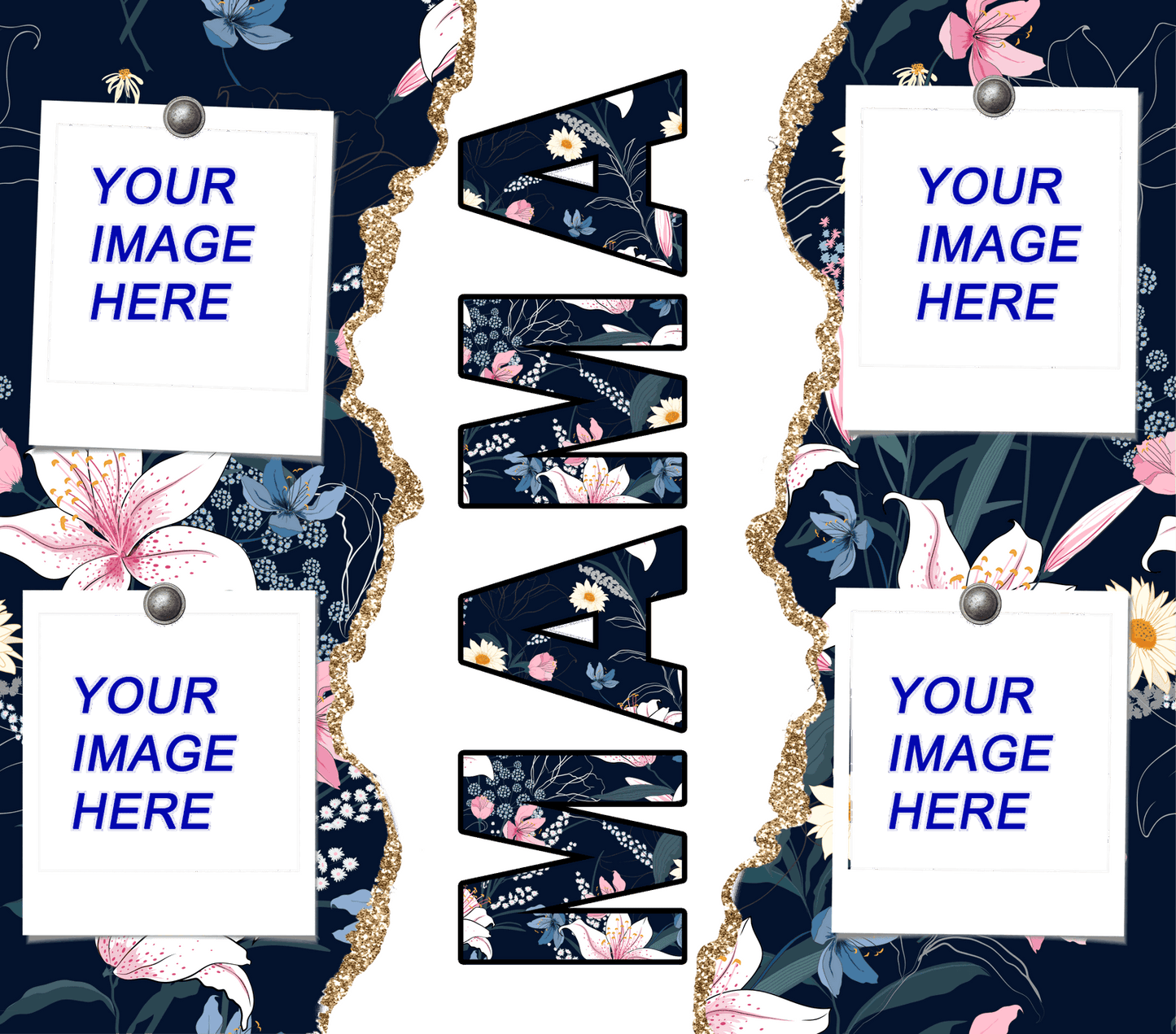 Personalized MAMA 20oz Skiny Tumbler - 4 Photo Customization | Unique Gift Idea - Sukmit Creation - Personalized MAMA 20oz Skiny Tumbler - 4 Photo Customization | Unique Gift Idea - #tag1#