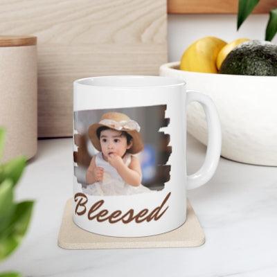 Personalized Photo Coffee Mug - 110z Ceramic Cofee Mug, Blessed. - Sukmit Creation - Personalized Photo Coffee Mug - 110z Ceramic Cofee Mug, Blessed. - #tag1#