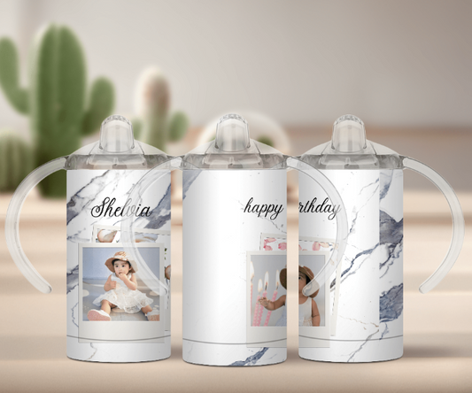 Personalized Picture & Name Sippy Cup: Custom 12 oz Baby Cup - Sukmit Creation - Personalized Picture & Name Sippy Cup: Custom 12 oz Baby Cup - #tag1#