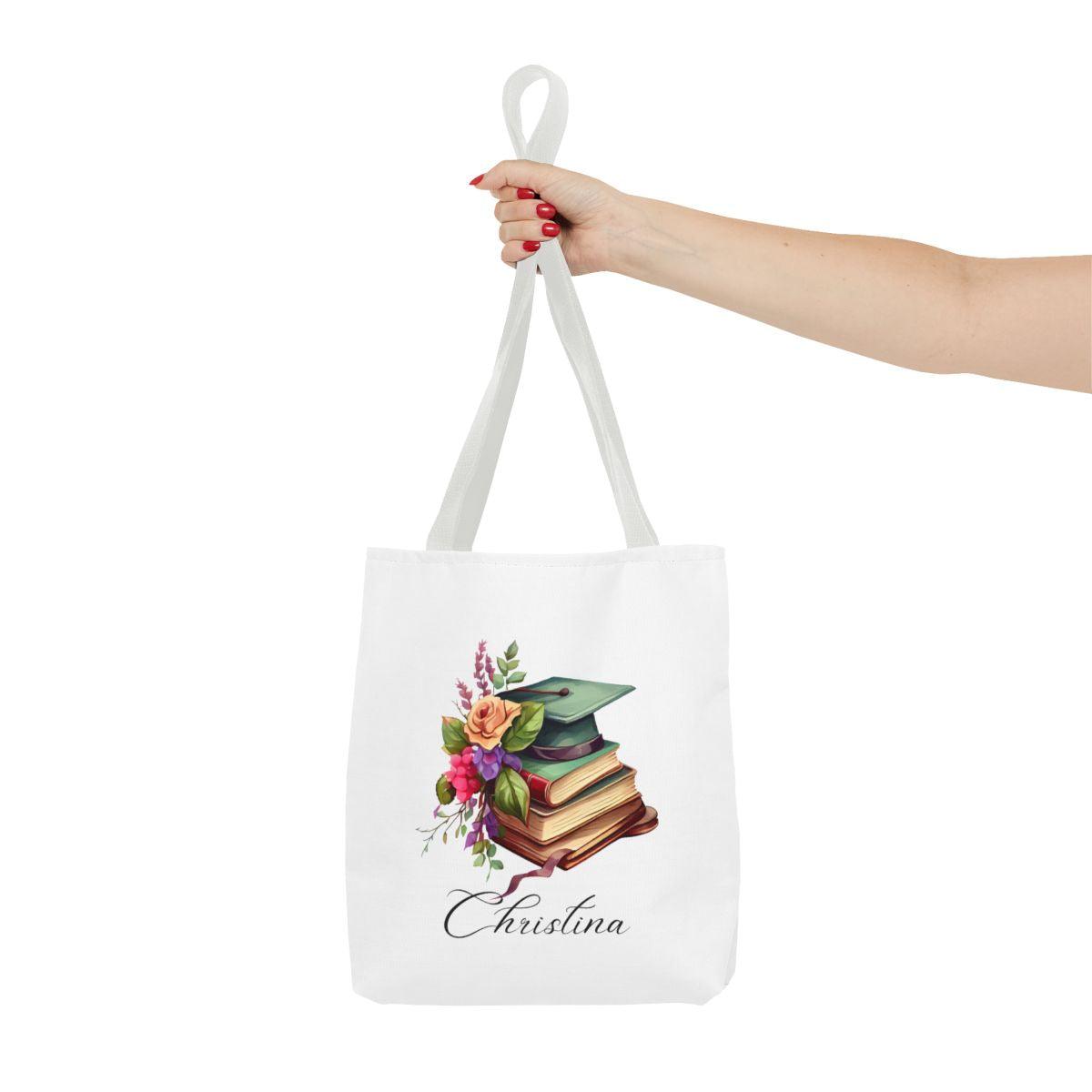 Personalized graduation hats and books tote bag - Sukmit Creation - Personalized graduation hats and books tote bag - #tag1#
