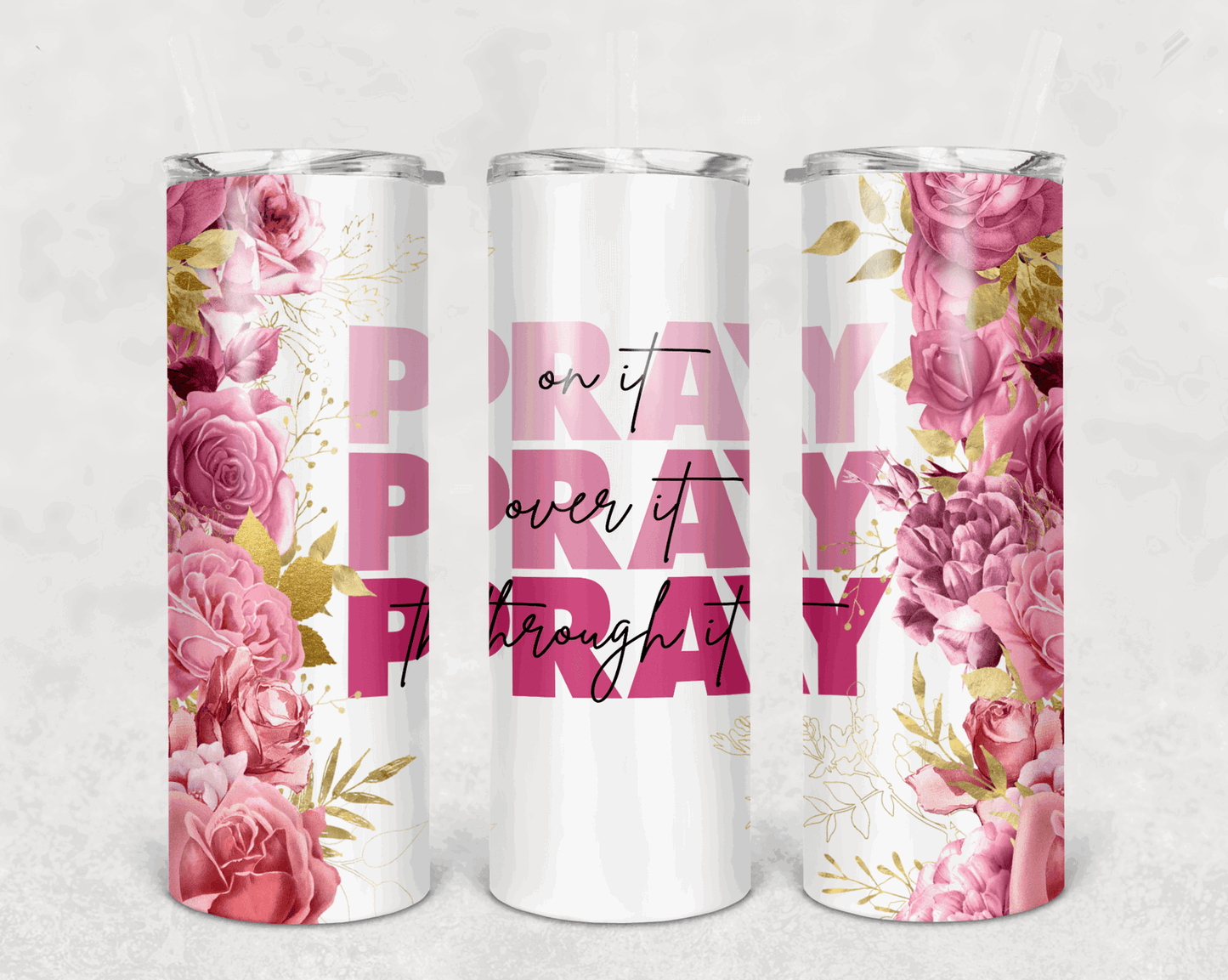 Pray Pray Pray 20oz Tumblers - Sukmit Creation - Pray Pray Pray 20oz Tumblers - #tag1#