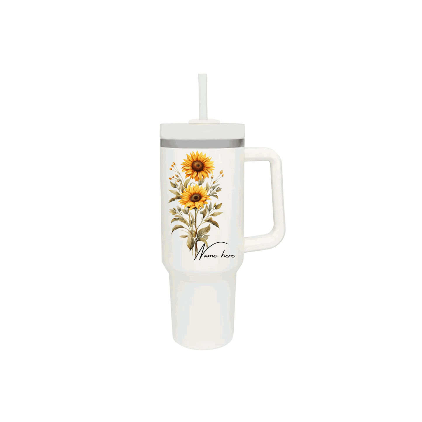 Sun Flower Personalized 40oz Tumbler With Name - Sukmit Creation - Sun Flower Personalized 40oz Tumbler With Name - #tag1#
