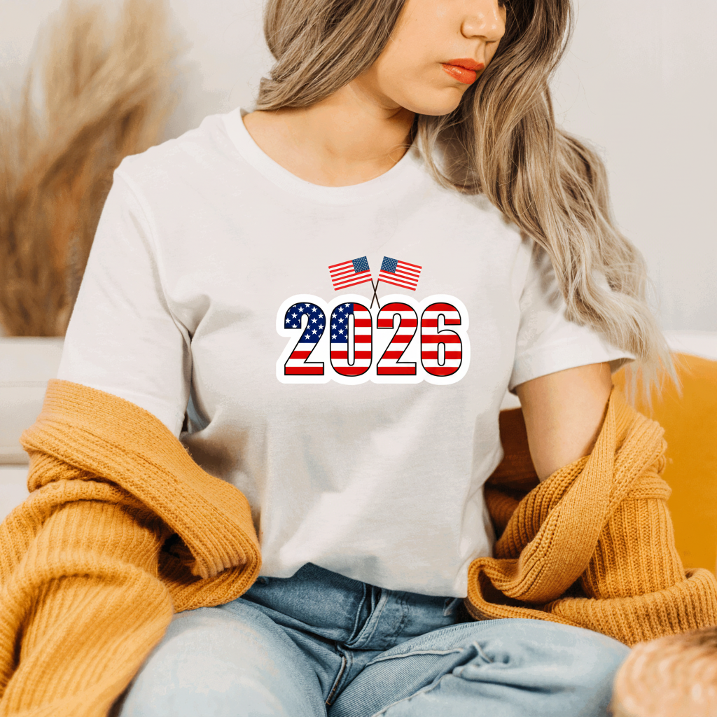 USA Flag T-Shirt - 2026 Patriotic Design - Sukmit Creation - USA Flag T-Shirt - 2024 Patriotic Design - #tag1#