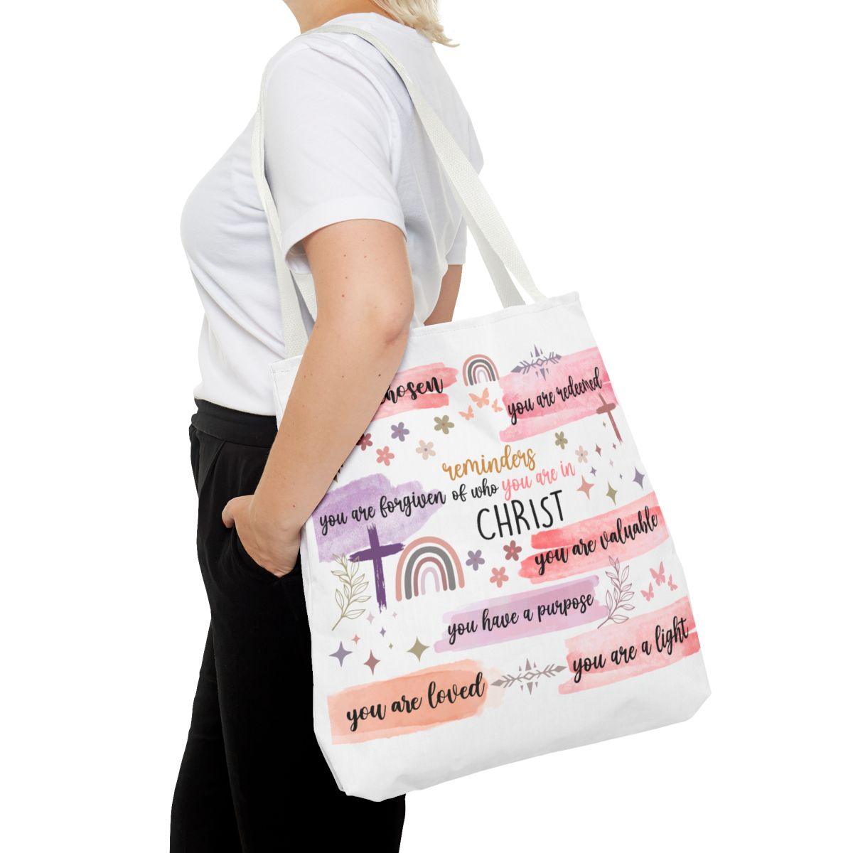 Your Chosen, Redeemed, Forgiven Christian Tote Bag - Sukmit Creation - Your Chosen, Redeemed, Forgiven Christian Tote Bag - #tag1#