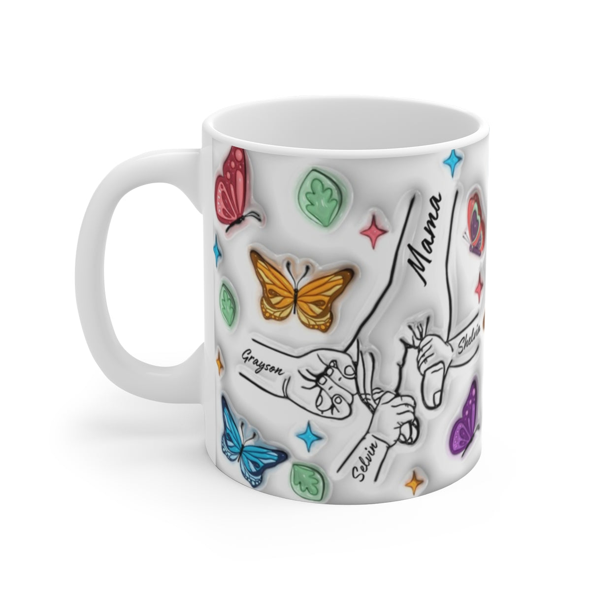 Mom 3d puff family Mug 3