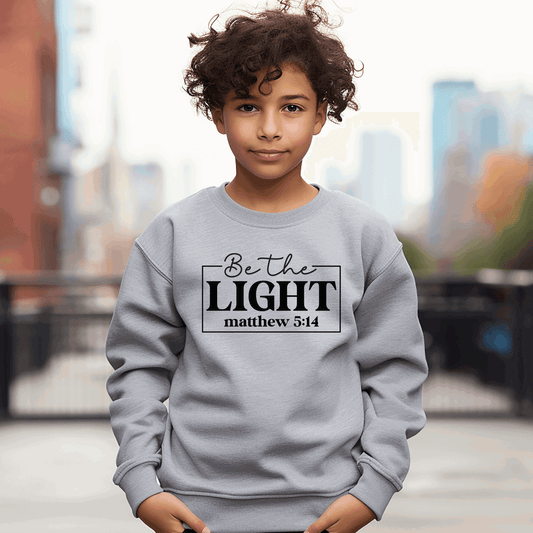 Be the Light, Unisex Crew Neck for kids - Sukmit Creation - Be the Light, Unisex Crew Neck for kids - #tag1#