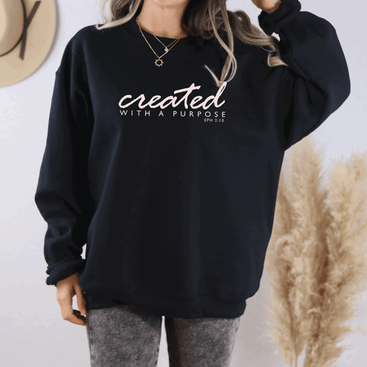 Creative with Purpose Sweatshirt - Inspirational Apparel - Sukmit Creation - Creative with Purpose Sweatshirt - Inspirational Apparel - #tag1#