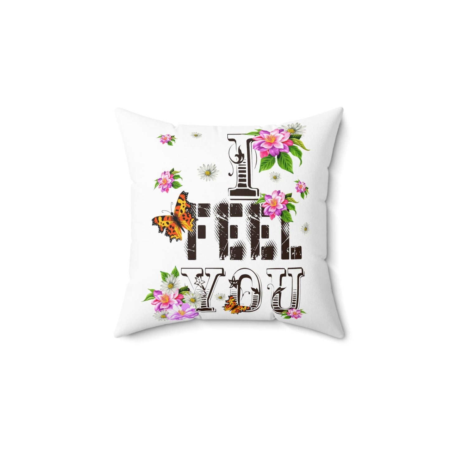 Feel You Spun Polyester Square Pillow - Sukmit Creation - Feel You Spun Polyester Square Pillow - #tag1#