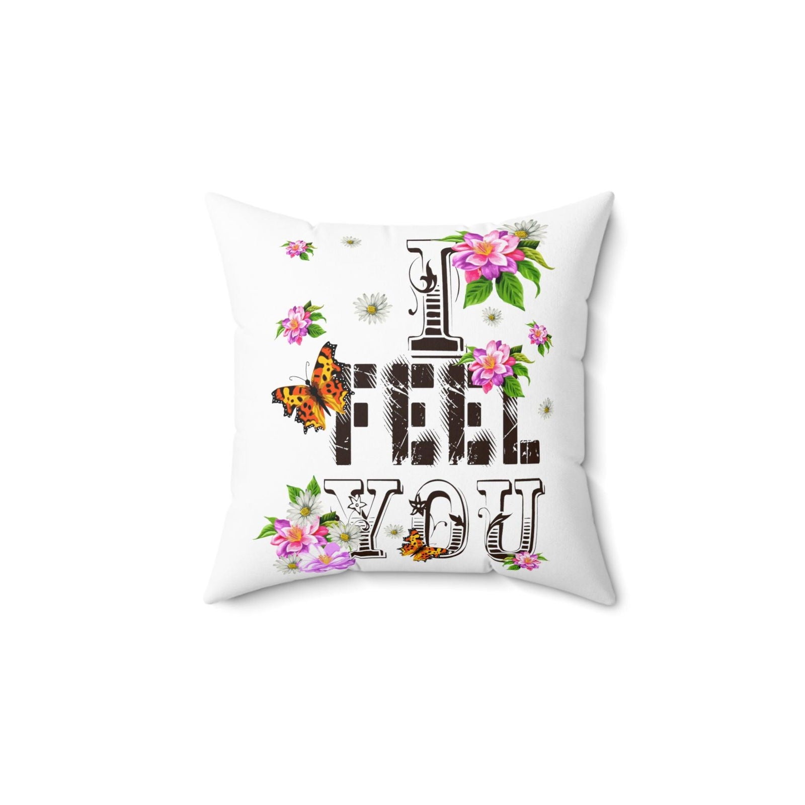 Feel You Spun Polyester Square Pillow - Sukmit Creation - Feel You Spun Polyester Square Pillow - #tag1#