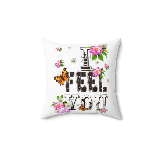 Feel You Spun Polyester Square Pillow - Sukmit Creation - Feel You Spun Polyester Square Pillow - #tag1#