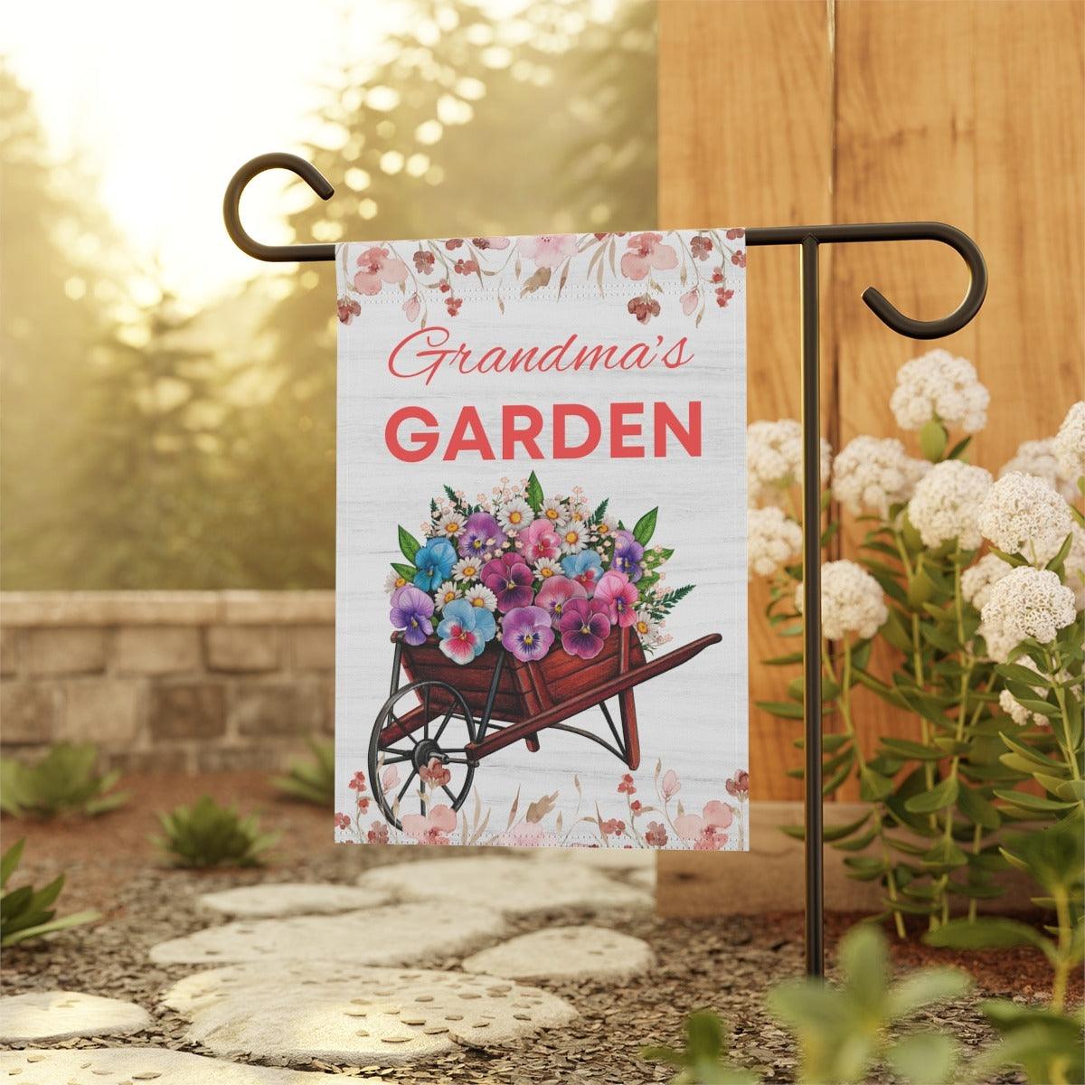 Grandma's Garden Flower Personalized Flag - Sukmit Creation - Grandma's Garden Flower Personalized Flag - #tag1#