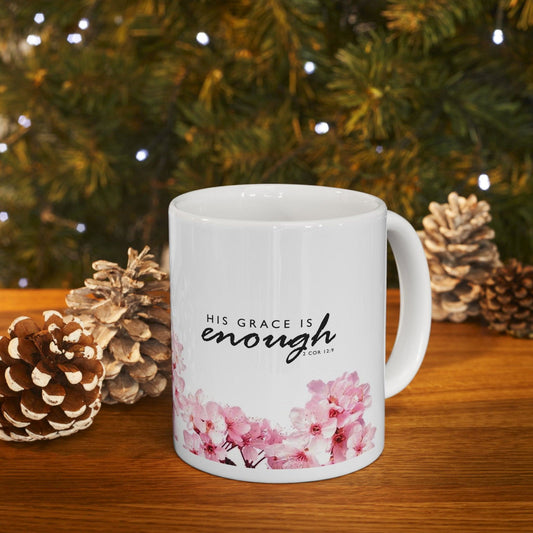 His Grace is enough Ceramic Mug 11oz - Sukmit Creation - His Grace is enough Ceramic Mug 11oz - #tag1#