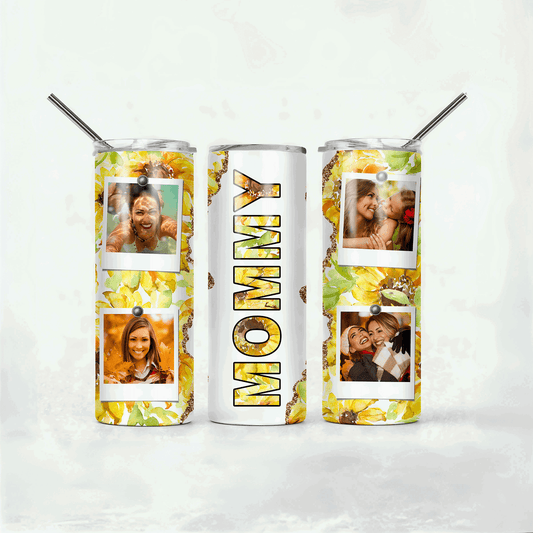 Mommy Customize 20 oz Skiny Straight Tumbler. Customized with 4 Photo. - Sukmit Creation - Mommy Customize 20 oz Skiny Straight Tumbler. Customized with 4 Photo. - #tag1#