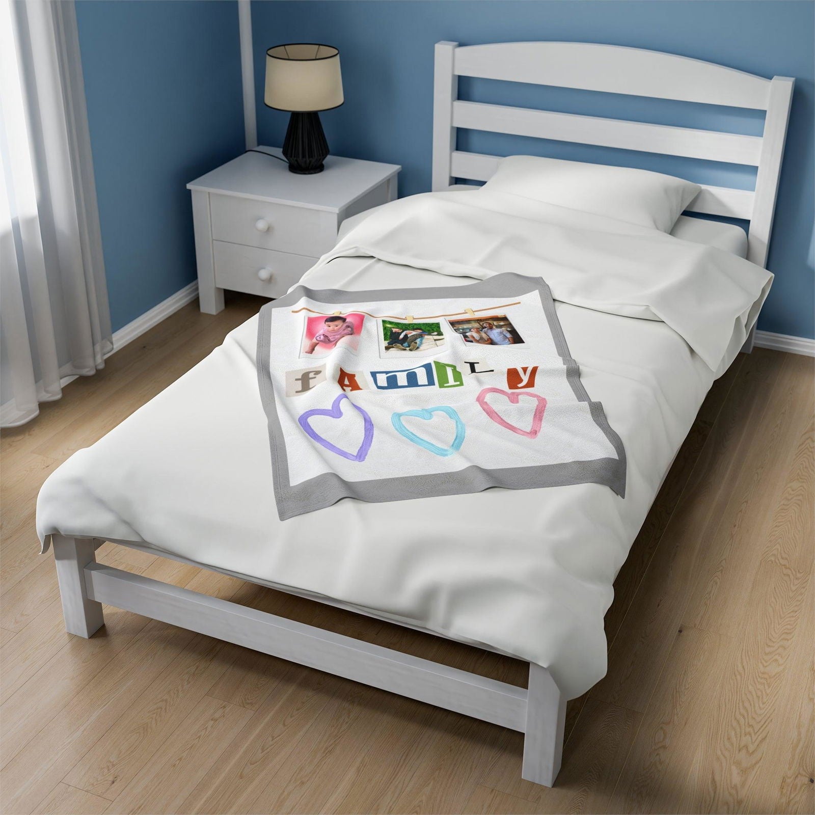 My Family Velveteen Plush Blanket - Sukmit Creation - My Family Velveteen Plush Blanket - #tag1#