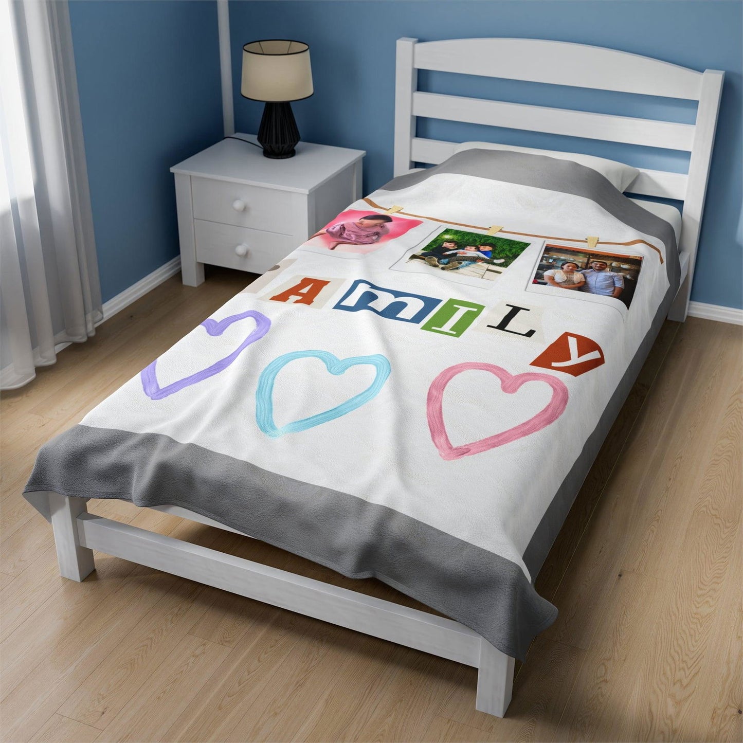 My Family Velveteen Plush Blanket - Sukmit Creation - My Family Velveteen Plush Blanket - #tag1#