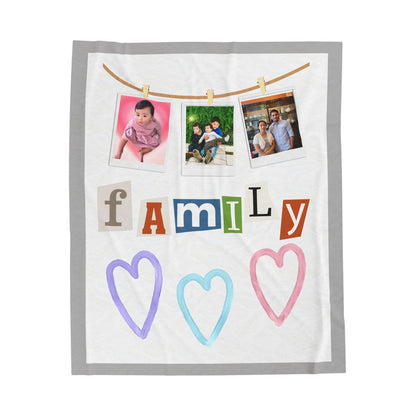My Family Velveteen Plush Blanket - Sukmit Creation - My Family Velveteen Plush Blanket - #tag1#