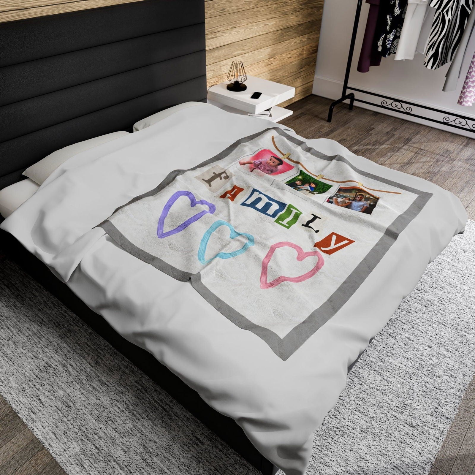 My Family Velveteen Plush Blanket - Sukmit Creation - My Family Velveteen Plush Blanket - #tag1#