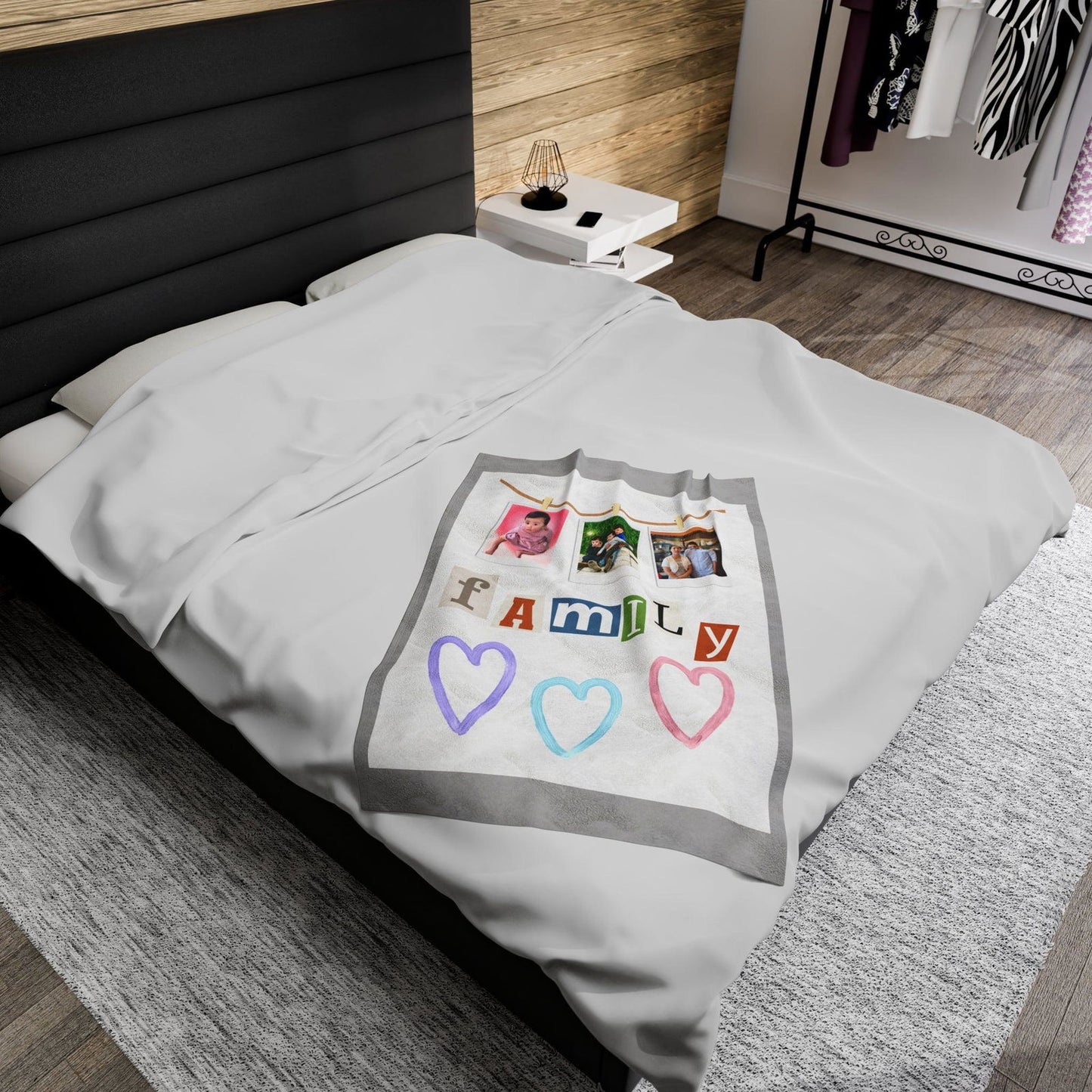 My Family Velveteen Plush Blanket - Sukmit Creation - My Family Velveteen Plush Blanket - #tag1#