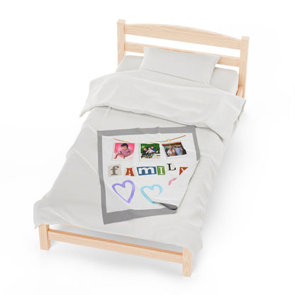 My Family Velveteen Plush Blanket - Sukmit Creation - My Family Velveteen Plush Blanket - #tag1#