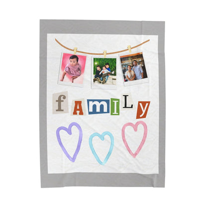 My Family Velveteen Plush Blanket - Sukmit Creation - My Family Velveteen Plush Blanket - #tag1#