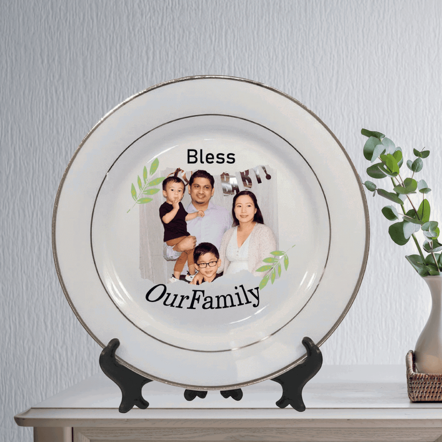 Personalized 8-Inch Plate: Elevate Home Decor & Gift-Giving with Customized Elegance - Sukmit Creation - Personalized 8-Inch Plate: Elevate Home Decor & Gift-Giving with Customized Elegance - #tag1#