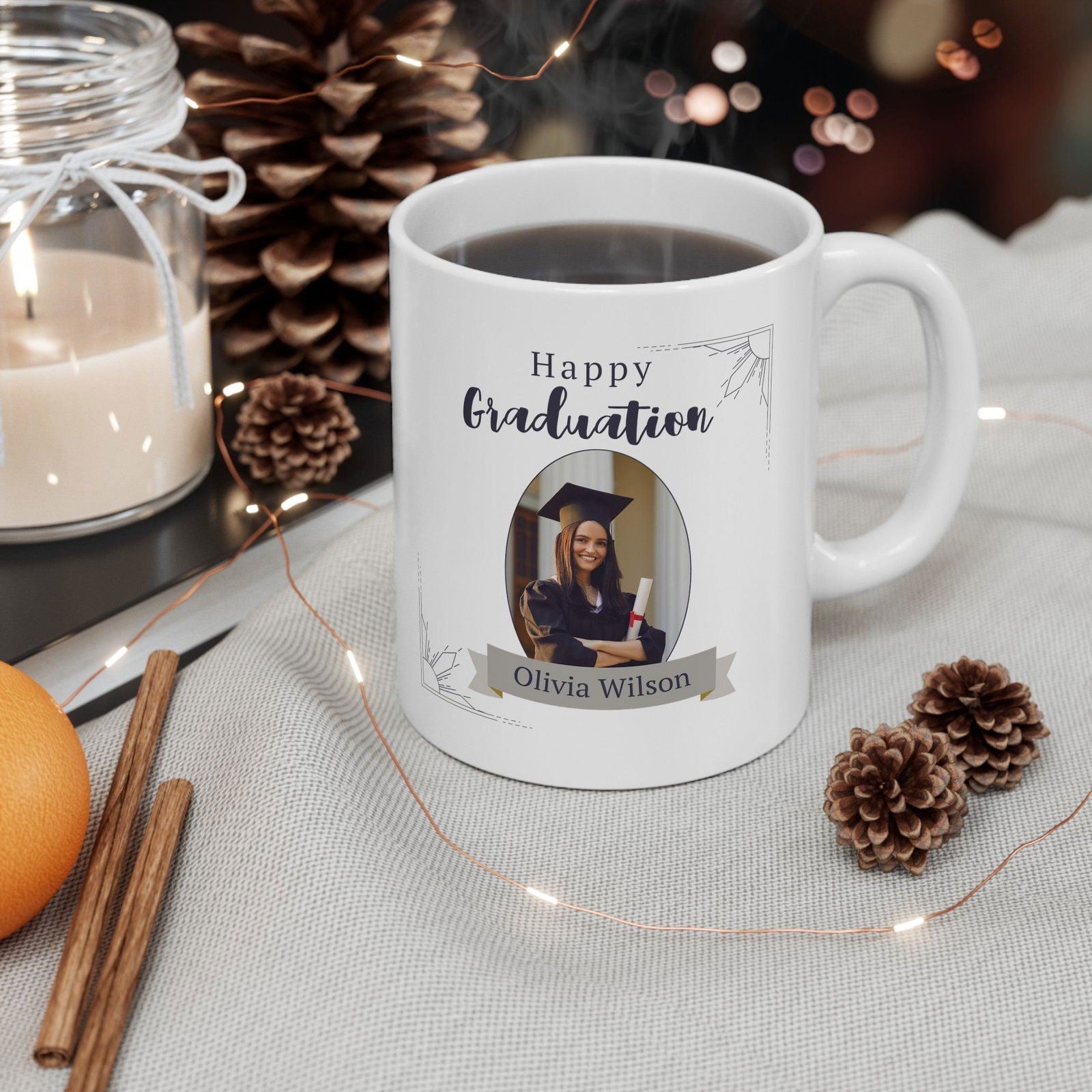 Personalized Graduation Mug of 2024, 11oz Mug,  Add your Image. - Sukmit Creation - Personalized Graduation Mug of 2024, 11oz Mug,  Add your Image. - #tag1#