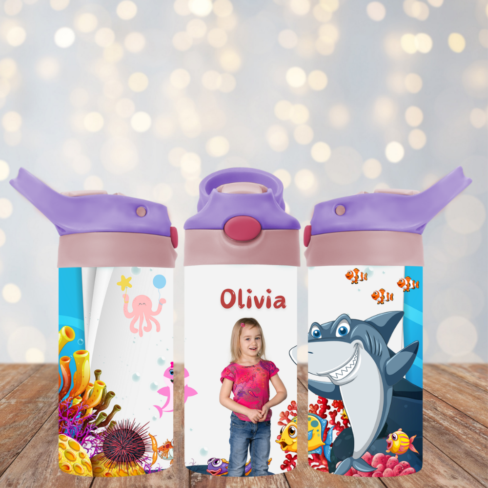 Personalized Kids Tumbler, Kids Flip Tumbler 12oz, Custom Tumbler,Kids, carton Shark - Sukmit Creation - Personalized Kids Tumbler, Kids Flip Tumbler 12oz, Custom Tumbler,Kids, carton Shark - #tag1#