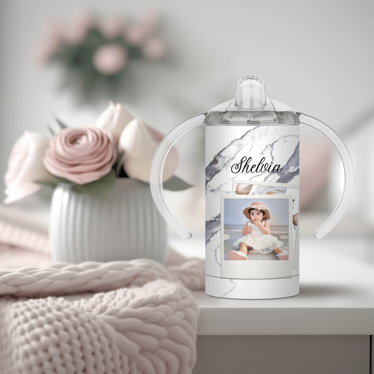Personalized Picture & Name Sippy Cup: Custom 12 oz Baby Cup - Sukmit Creation - Personalized Picture & Name Sippy Cup: Custom 12 oz Baby Cup - #tag1#