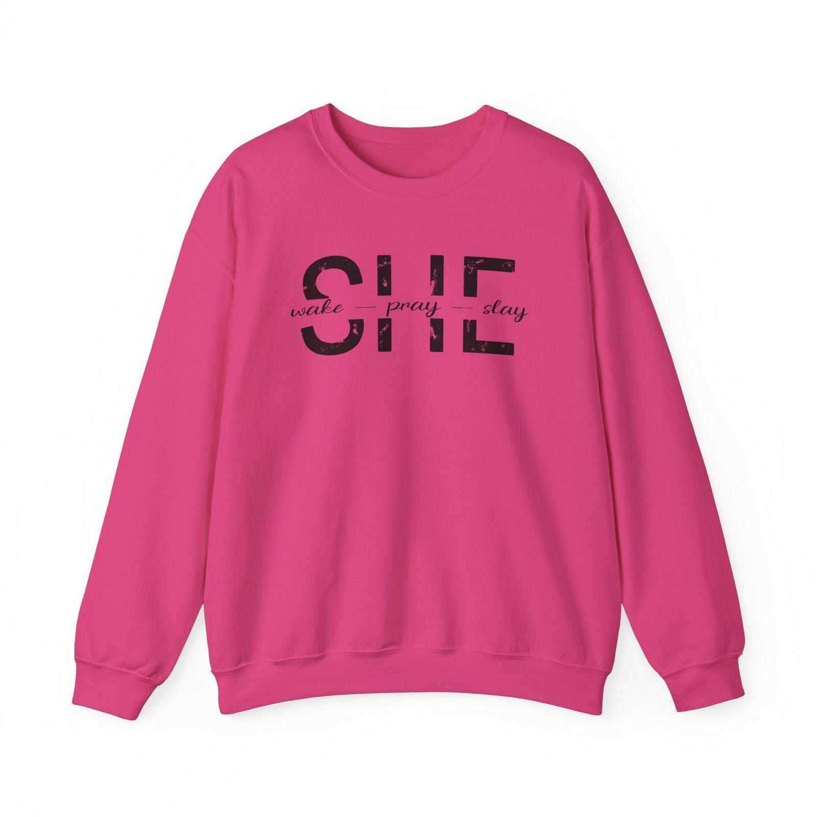 She Wake, Pray, Stay, Unisex Heavy Blend™ Crewneck Sweatshirt - Sukmit Creation - She Wake, Pray, Stay, Unisex Heavy Blend™ Crewneck Sweatshirt - #tag1#