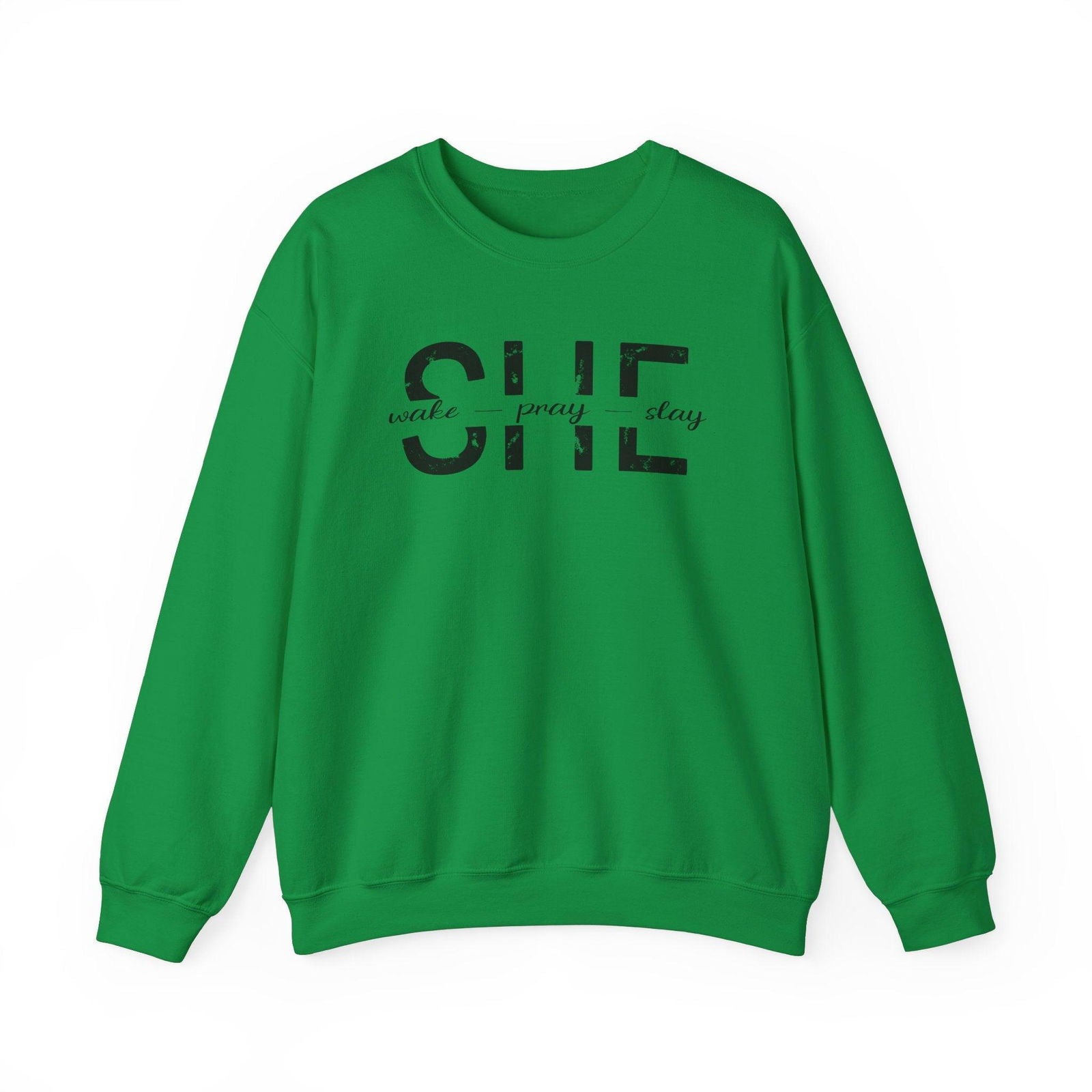 She Wake, Pray, Stay, Unisex Heavy Blend™ Crewneck Sweatshirt - Sukmit Creation - She Wake, Pray, Stay, Unisex Heavy Blend™ Crewneck Sweatshirt - #tag1#