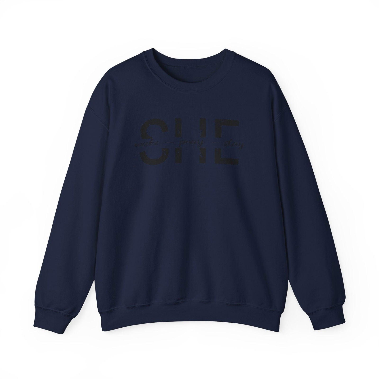 She Wake, Pray, Stay, Unisex Heavy Blend™ Crewneck Sweatshirt - Sukmit Creation - She Wake, Pray, Stay, Unisex Heavy Blend™ Crewneck Sweatshirt - #tag1#