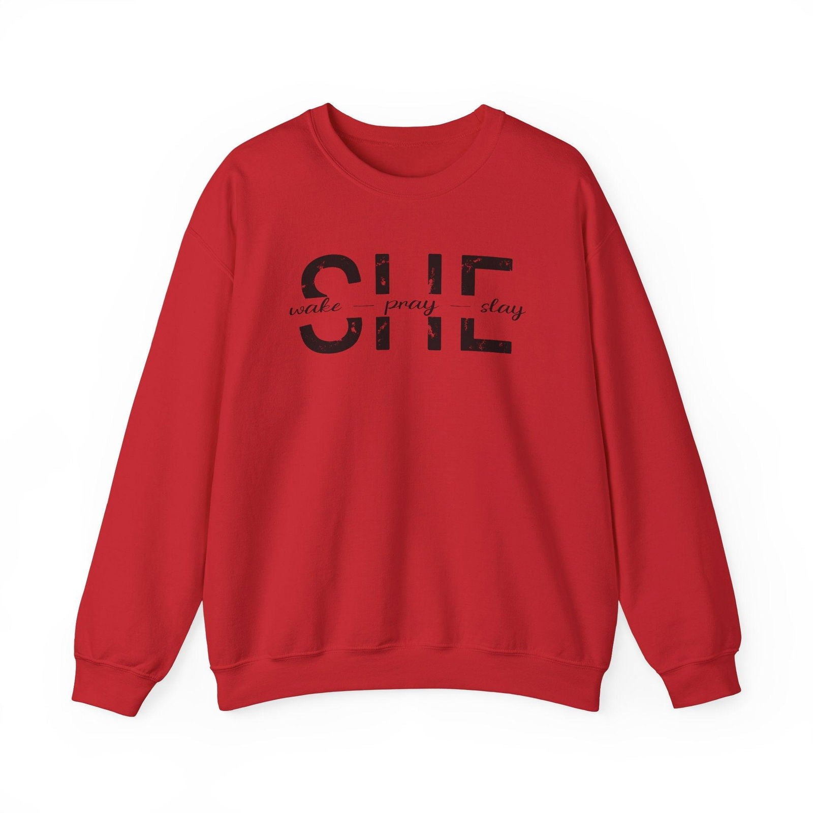 She Wake, Pray, Stay, Unisex Heavy Blend™ Crewneck Sweatshirt - Sukmit Creation - She Wake, Pray, Stay, Unisex Heavy Blend™ Crewneck Sweatshirt - #tag1#