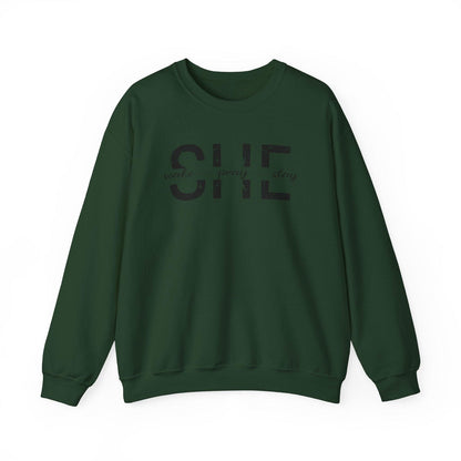 She Wake, Pray, Stay, Unisex Heavy Blend™ Crewneck Sweatshirt - Sukmit Creation - She Wake, Pray, Stay, Unisex Heavy Blend™ Crewneck Sweatshirt - #tag1#