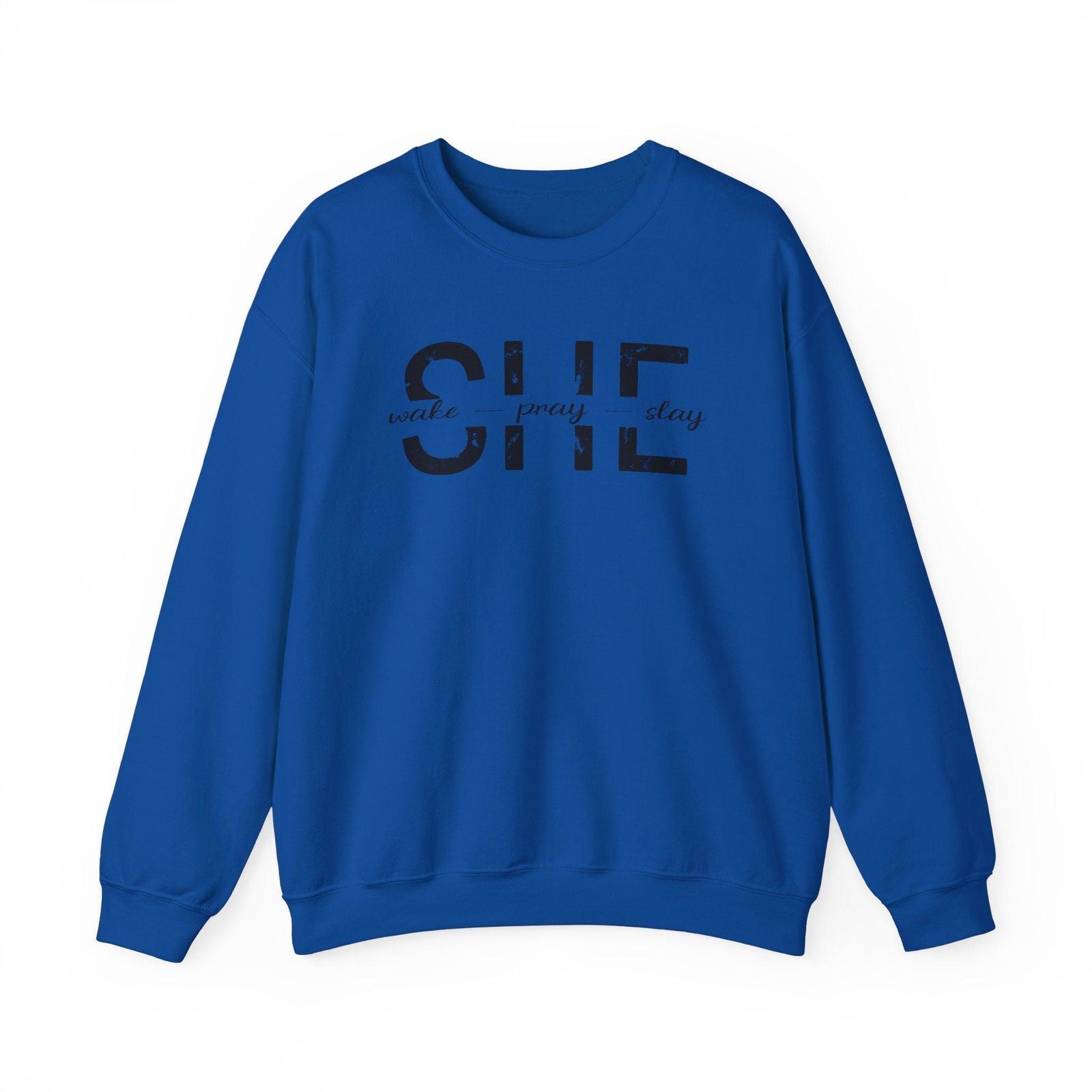 She Wake, Pray, Stay, Unisex Heavy Blend™ Crewneck Sweatshirt - Sukmit Creation - She Wake, Pray, Stay, Unisex Heavy Blend™ Crewneck Sweatshirt - #tag1#