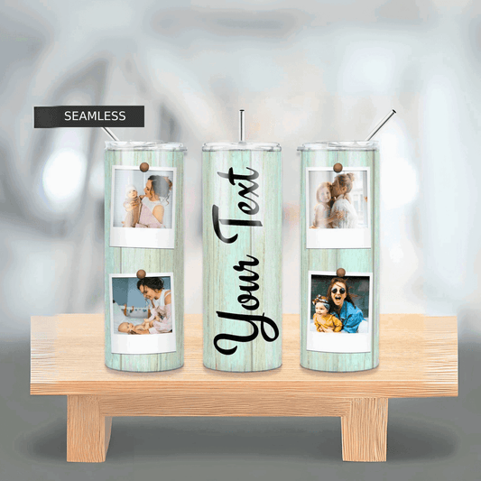 Treasured Memories: Personalized 4-Photo 20oz Stainless Steel Tumbler - Sukmit Creation - Treasured Memories: Personalized 4-Photo 20oz Stainless Steel Tumbler - #tag1#