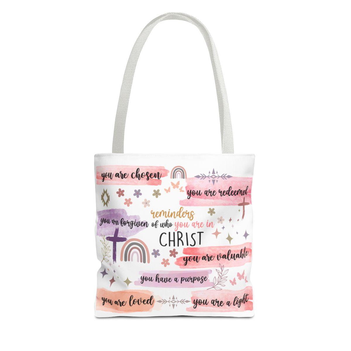 Your Chosen, Redeemed, Forgiven Christian Tote Bag - Sukmit Creation - Your Chosen, Redeemed, Forgiven Christian Tote Bag - #tag1#