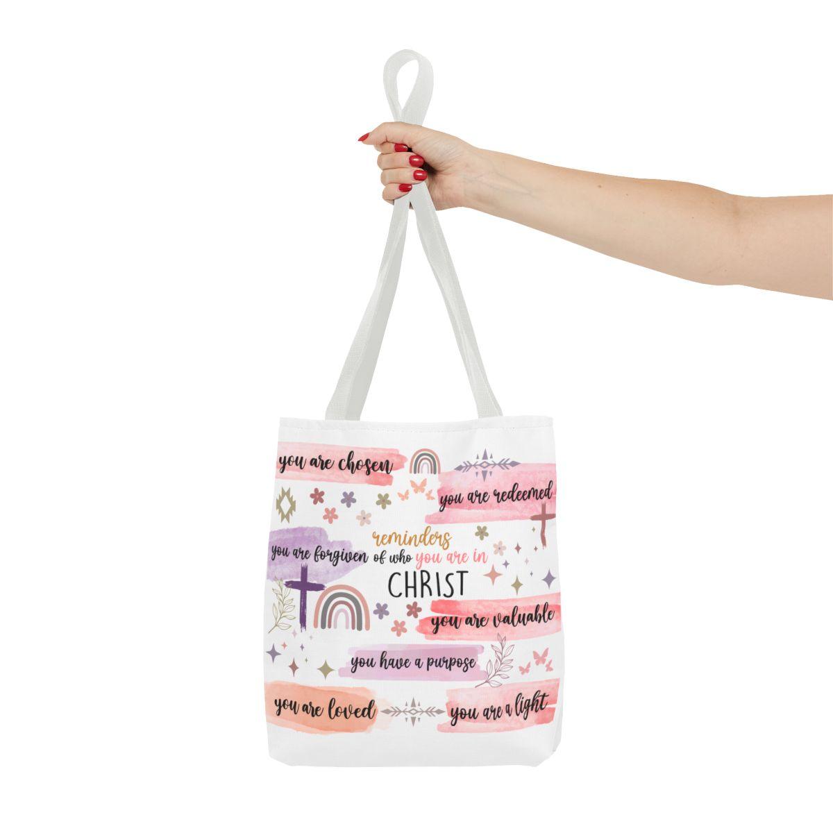 Your Chosen, Redeemed, Forgiven Christian Tote Bag - Sukmit Creation - Your Chosen, Redeemed, Forgiven Christian Tote Bag - #tag1#